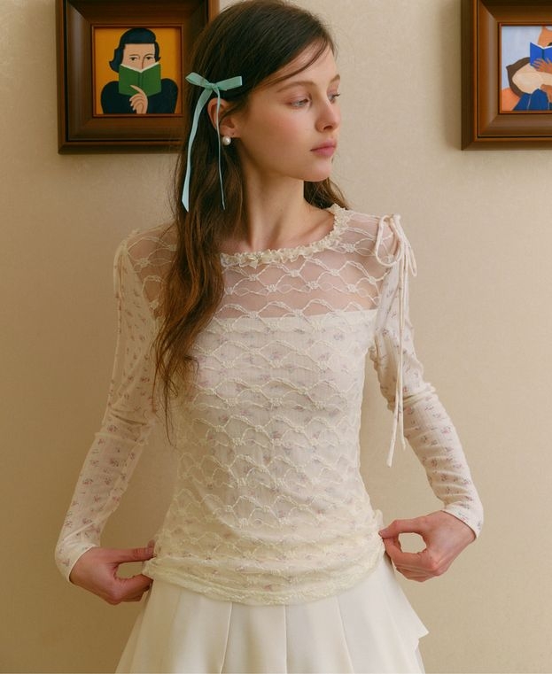 Áo thun ren Hàn Quốc 021941