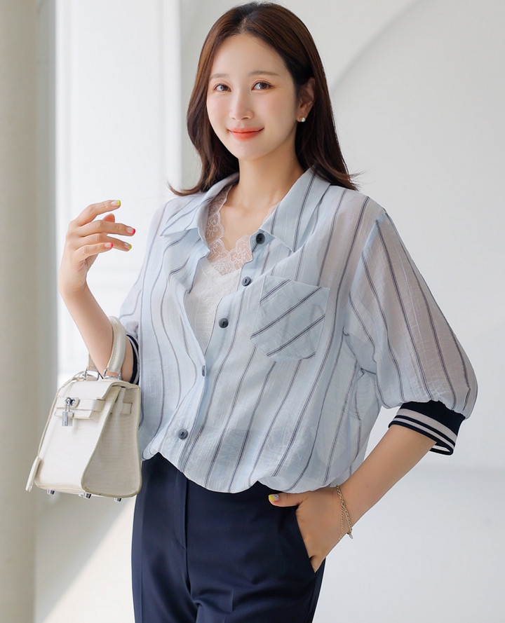 Sơ mi nữ Hàn Quốc 073104