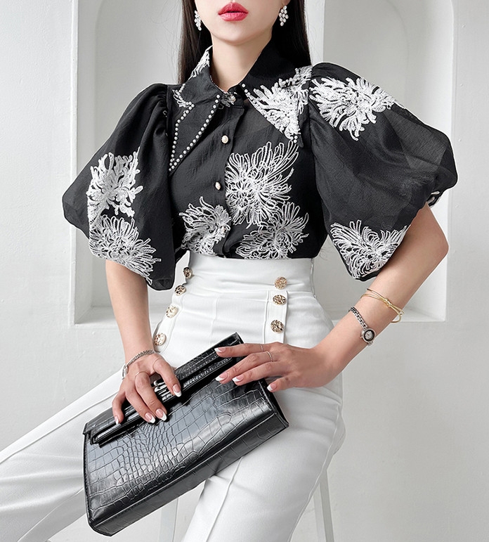 Sơ mi nữ Hàn Quốc 082604