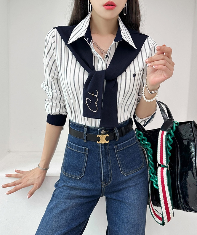 Sơ mi nữ Hàn Quốc 100709