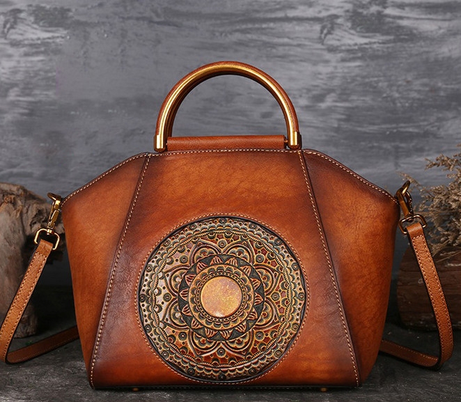 Túi da nữ handmade 083138