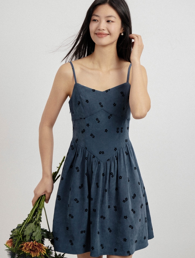 Váy mini hai dây Hàn Quốc 050818