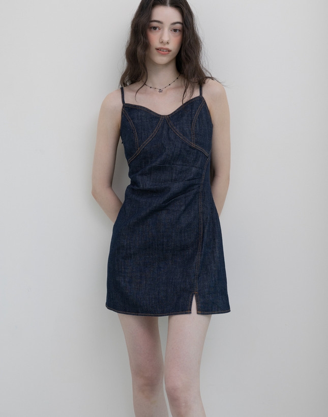 Váy mini denim Hàn Quốc 050819