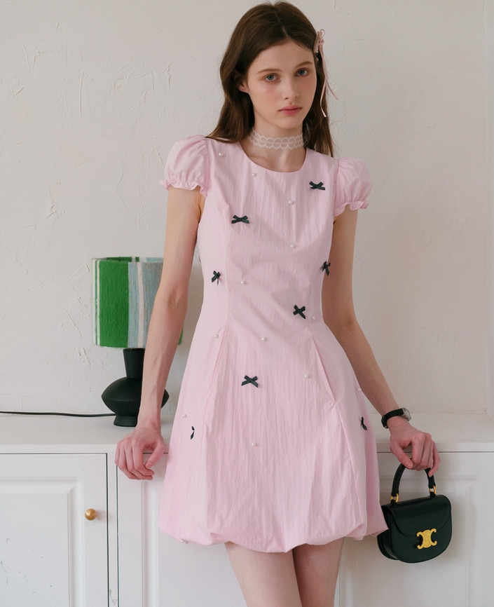 Váy mini hồng Hàn Quốc 061709