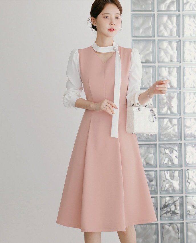 Đầm công sở Hàn Quốc 073119