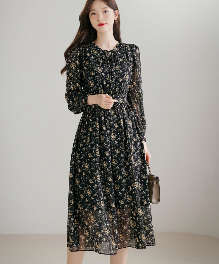 Đầm họa tiết Hàn Quốc 073122