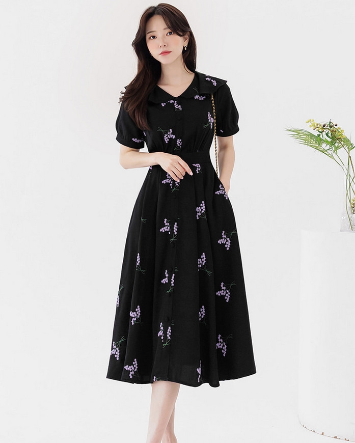 Đầm công sở Hàn Quốc 080523