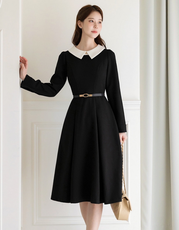 Đầm công sở Hàn Quốc 080529