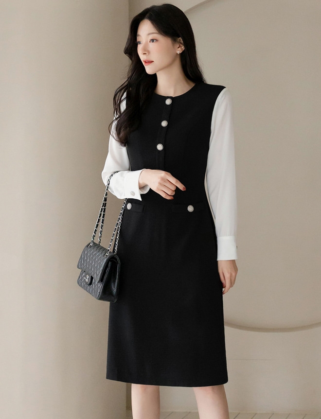 Đầm công sở Hàn Quốc 080533