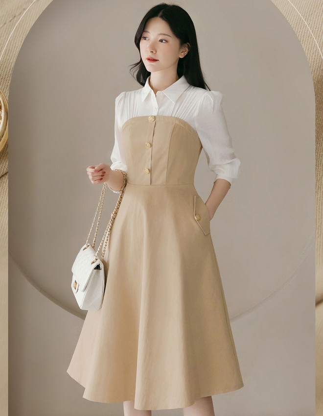 Đầm công sở Hàn Quốc 081110