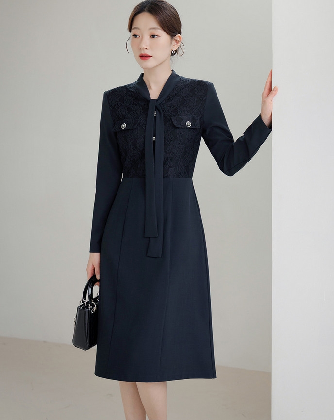 Đầm công sở Hàn Quốc 081115