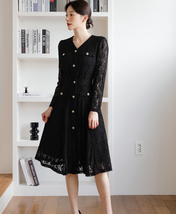 Đầm công sở Hàn Quốc 081422