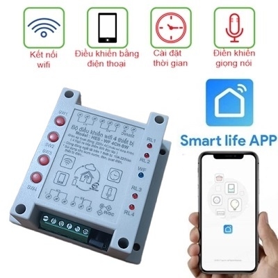 Bộ Điều Khiểu WIFI 4 Thiết Bị HTC-4CH WF-SW