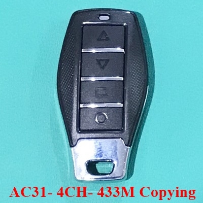 Remote 4 lệnh 433mhz AC31- Copy tay