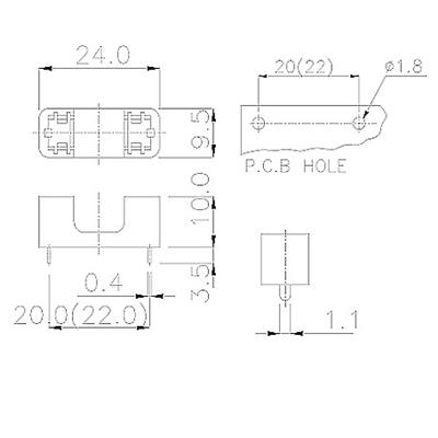 Đế Cầu Chì F-205