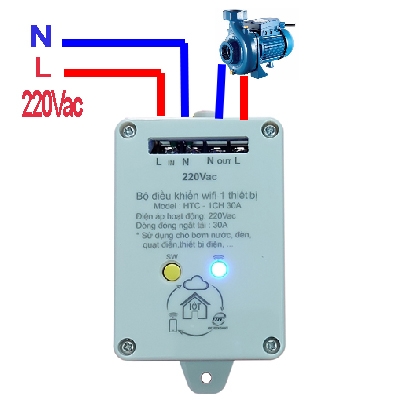 Bộ Điều Khiểu WIFI 1 Thiết Bị HTC-1CH 30A