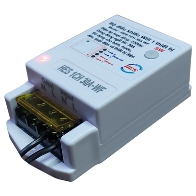 Bộ Điều Khiểu WIFI 1 Thiết Bị HES-1CH 30A-WF