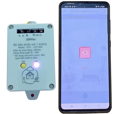 Bộ Điều Khiểu WIFI 1 Thiết Bị HTC-1CH 30A