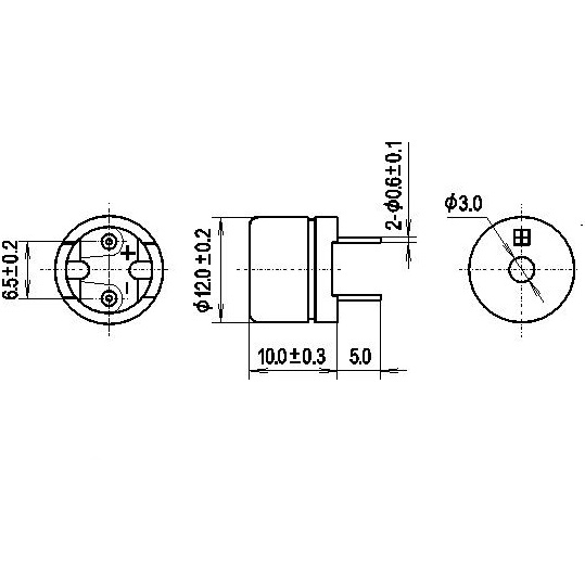 Còi chíp 12 x 9.5mm D12 5V