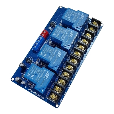 Mạch 4 RELAY 12V-30A Kích Mức Thấp Cao HTC