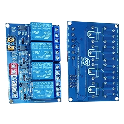 Mạch 4 RELAY 5V-10A Kích Mức Thấp Cao HTC