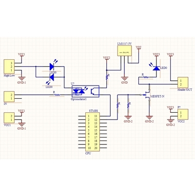 Mạch công suất Mosfet NPN 8 kênh H/L HTC