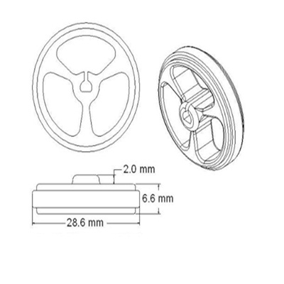Bánh xe ZJ327 MiniQ N20 34MM