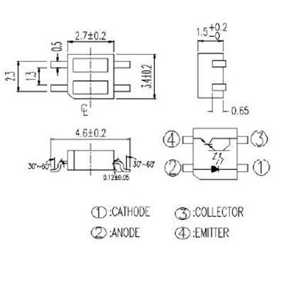 Cảm Biến  Phản Xạ Hồng Ngoại ITR-8307/TR8