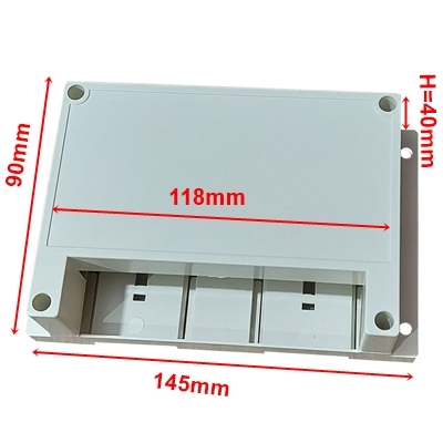 Hộp Nhựa Din Rail KW-24-1 ( Rãnh sâu)
