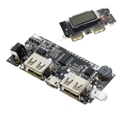 Mạch Sạc USB 5V 1A 2.1A Hiển Thị LCD