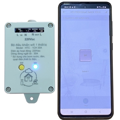 Bộ Điều Khiểu WIFI 1 Thiết Bị HTC-1CH 30A