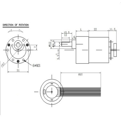 Động cơ mô-tơ encorder JGB37-520-12V 176 vòng