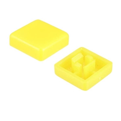 Nắp Nút Nhấn 12x12mm A14 B3F Vuông Màu Vàng