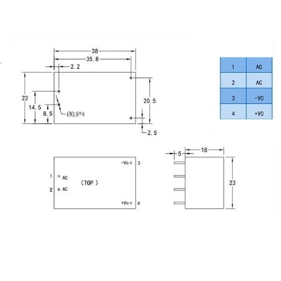Nguồn AC-DC HLK-5M05 – 5V 5W