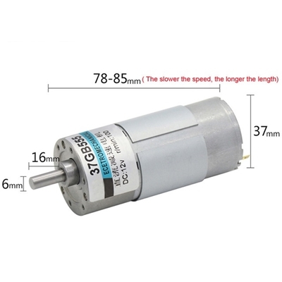 Động cơ mô-tơ 37GB555 DC 12V 56 vòng