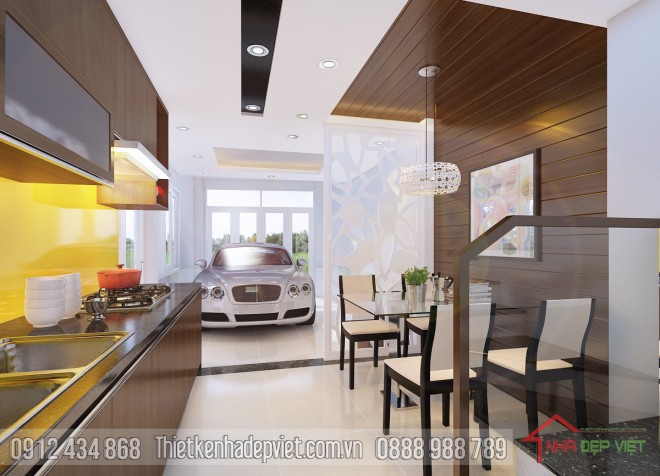Thiết kế nhà phố 34m2