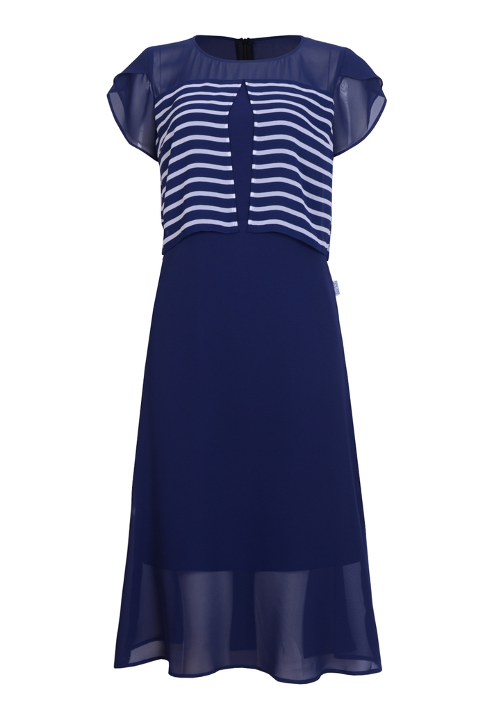 Đầm croptop chân xòe dài