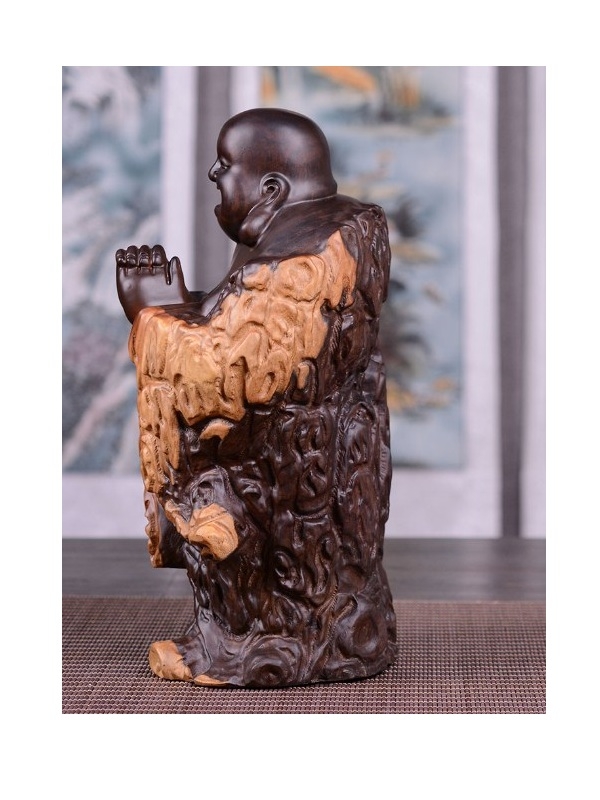 Tượng Gỗ Phật Di Lặc Chúc Phúc