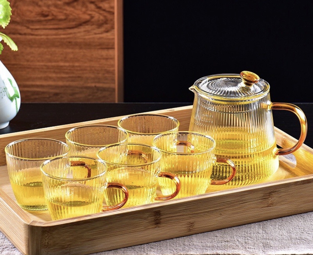 Bộ ấm chén thủy tinh Zeno SET110