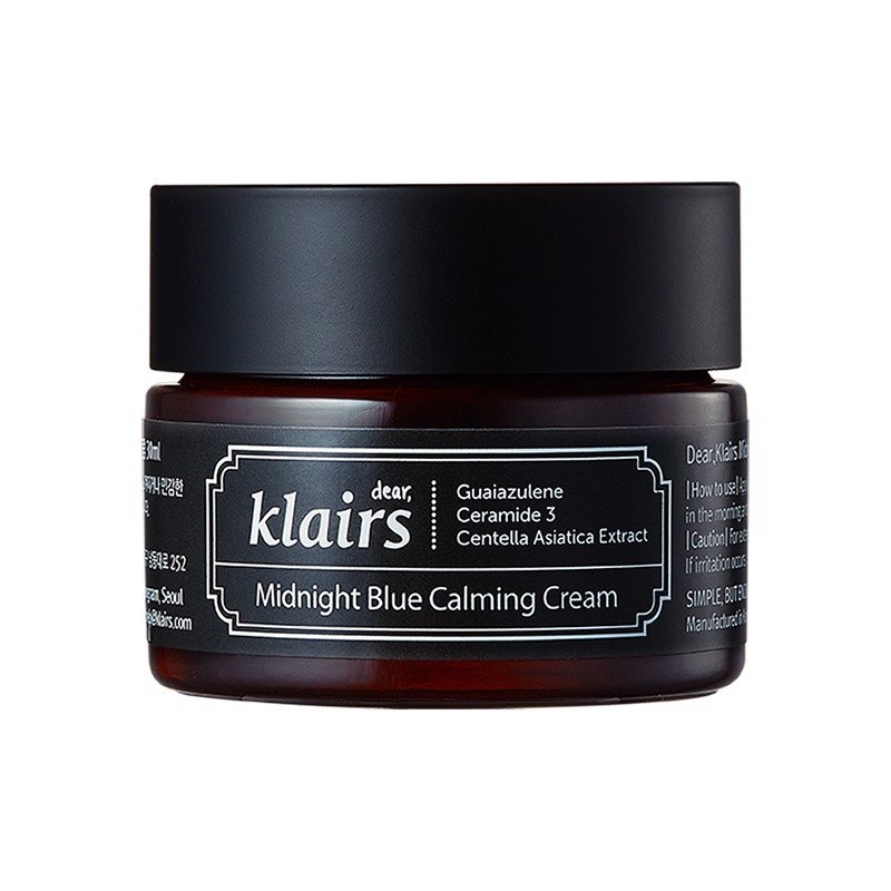 Kem Dưỡng Da Làm Dịu, Phục Hồi Da Ban Đêm Klairs Midnight Blue Calming Cream 30ml