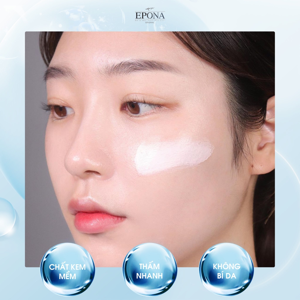 Kem Dưỡng Epona Premium Snail Tone Up Cream SPF 30/ PA++ Sáng Da, Nâng Tông Chiết Xuất Ốc Sên 50ml