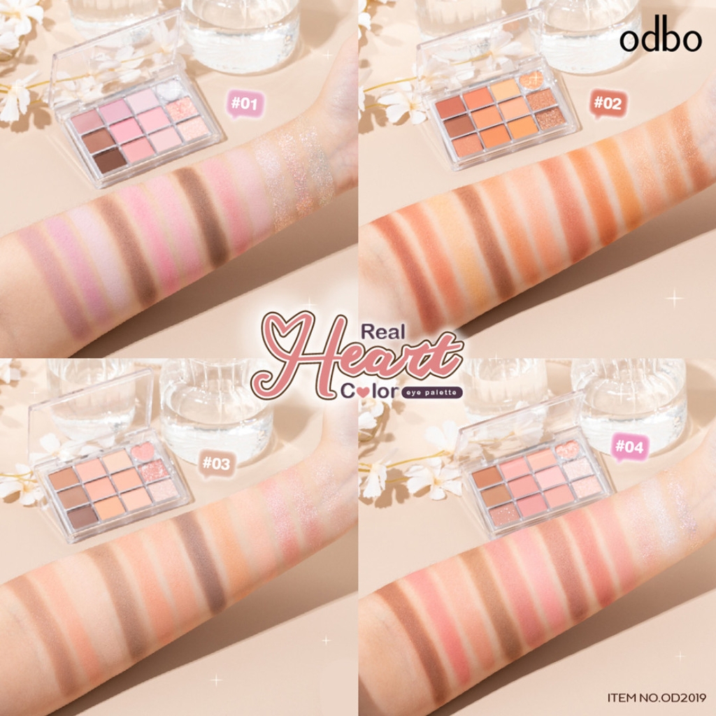 Phấn Mắt 12 Ô Odbo Romantic Eye Palette OD2019 8g