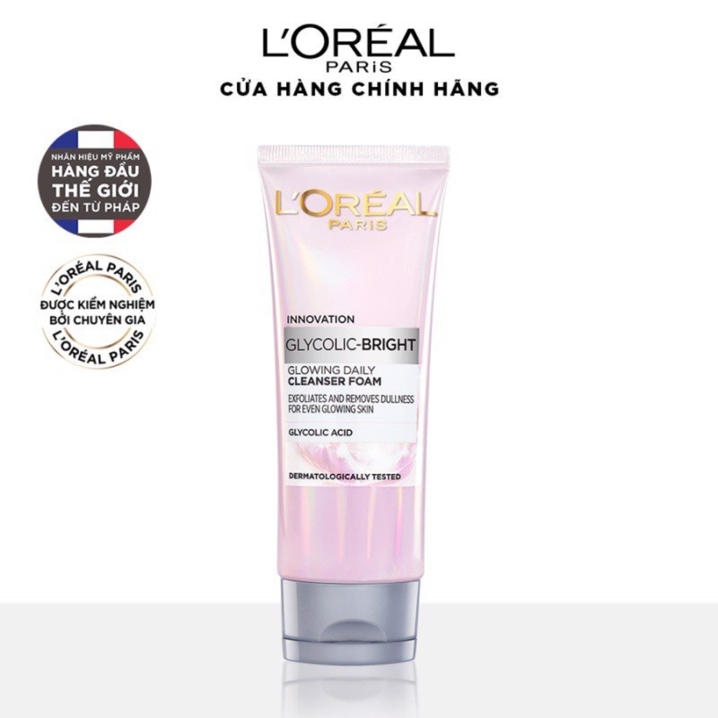 Sữa Rửa Mặt Cấp Ẩm, Sáng Da, Chống Lão Hóa Loreal 100ml