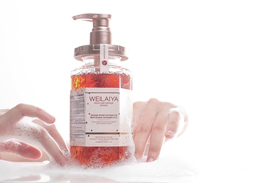 Sữa Tắm Trắng Da Cánh Hoa Hồng Damask Weilaiya Grand Rose Extracts Whitening Shower Gel 450ml