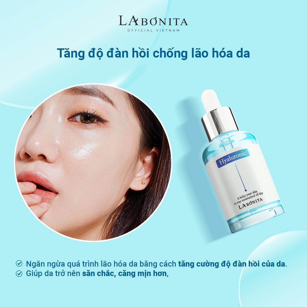 Tinh Chất Dưỡng Ẩm Sáng Da & Tăng Độ Đàn Hồi Da La Bonita Vital Hyaluronic Acid Serum 50ml