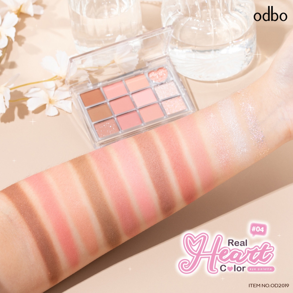 Phấn Mắt 12 Ô Odbo Romantic Eye Palette OD2019 8g