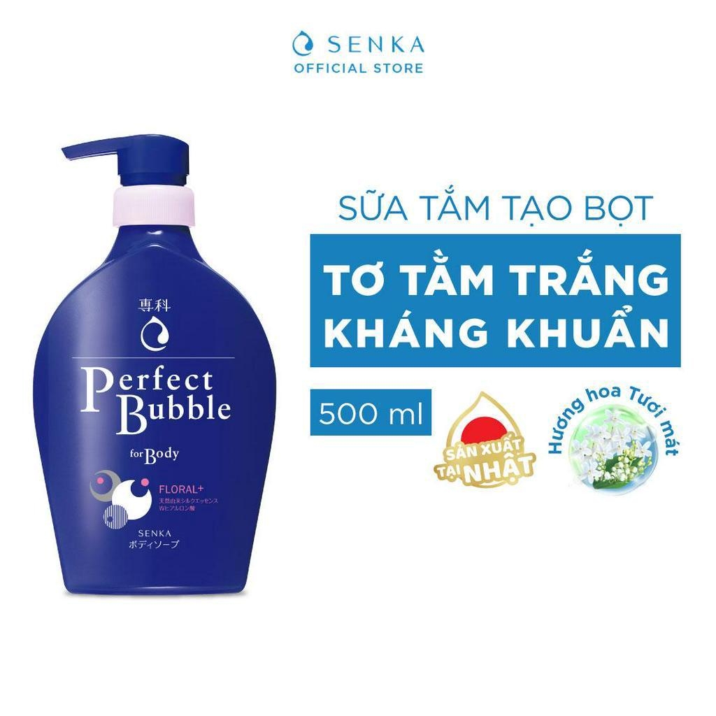 Sữa Tắm Dưỡng Ẩm Hương Hoa Senka Perfect Bubble For Body 500ml