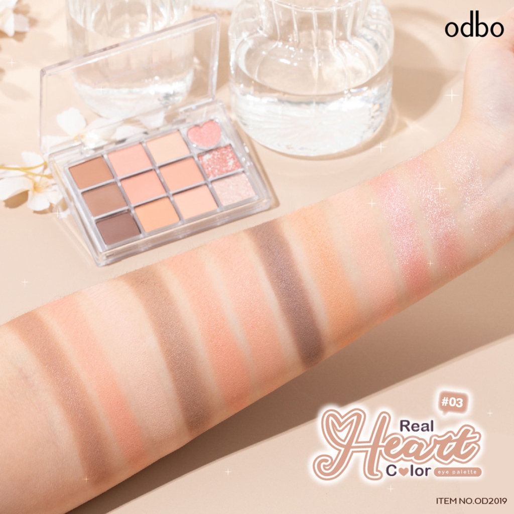 Phấn Mắt 12 Ô Odbo Romantic Eye Palette OD2019 8g