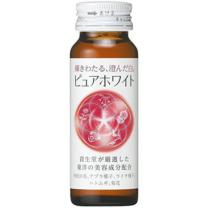 Nước uống Collagen Shiseido làm trắng da Pure White Nhật Bản (Hộp 10 chai x 50ml)