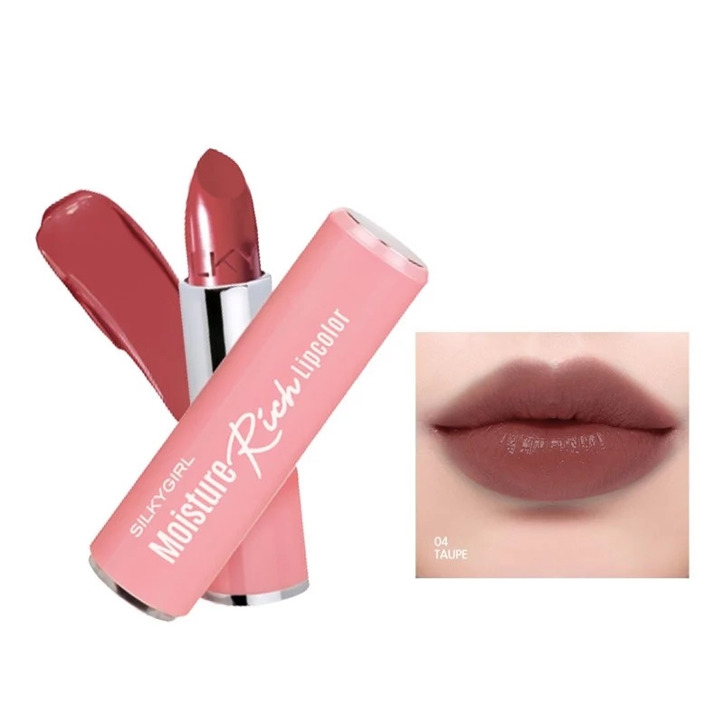 Son Thỏi Màu Có Dưỡng, Dưỡng Ẩm Môi Mềm Mại Silkygirl Moisture Rich Lipcolor 3.2g